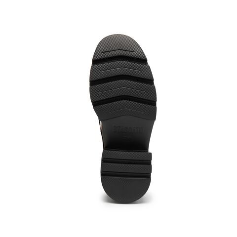 思加图2025秋季新款英伦风乐福鞋厚底增高一脚蹬小皮鞋女EEZ45CA5