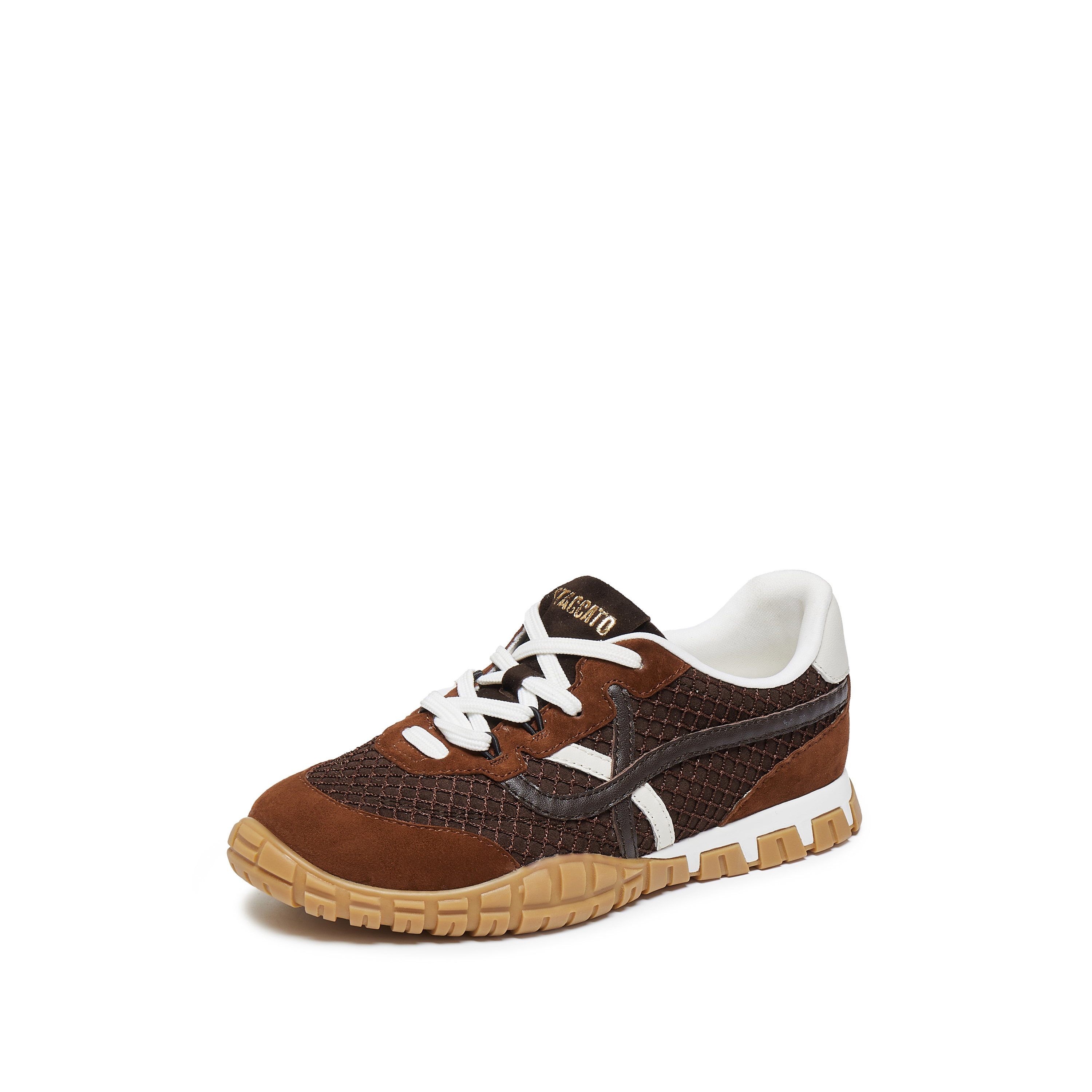 思加图2025秋季新款华芙鞋复古德训鞋运动休闲鞋透气女鞋EHV02CM5