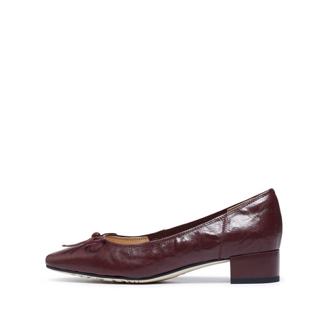 思加图2025秋季新款气质奶油鞋单鞋浅口鞋粗跟通勤女鞋子Q5382CQ5