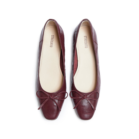 思加图2025秋季新款气质奶油鞋单鞋浅口鞋粗跟通勤女鞋子Q5382CQ5