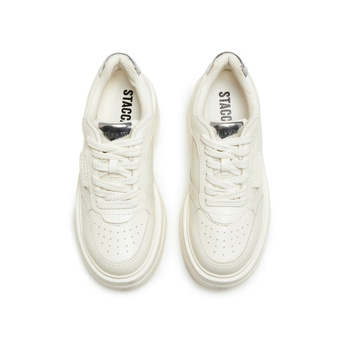 思加图2025秋季新款百搭小白鞋厚底增高板鞋松糕鞋休闲女C2152CM5