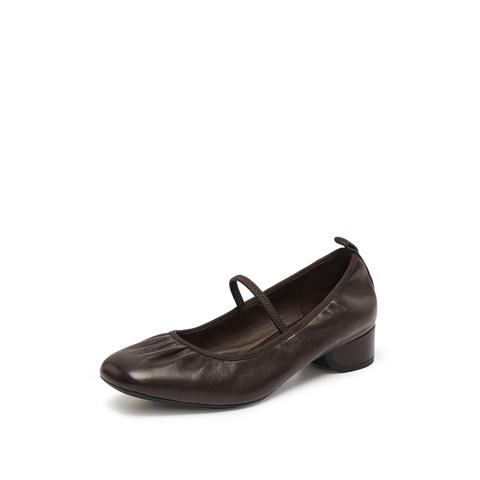 思加图2025秋季新款东京诗集法式玛丽珍鞋粗跟浅口单鞋女鞋EGS05CQ5