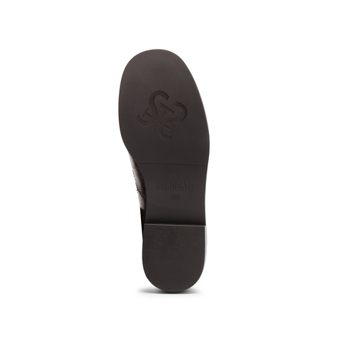 思加图2025秋季新款甜酷乐福鞋一脚蹬小皮鞋平底鞋女单鞋EHH07CM5