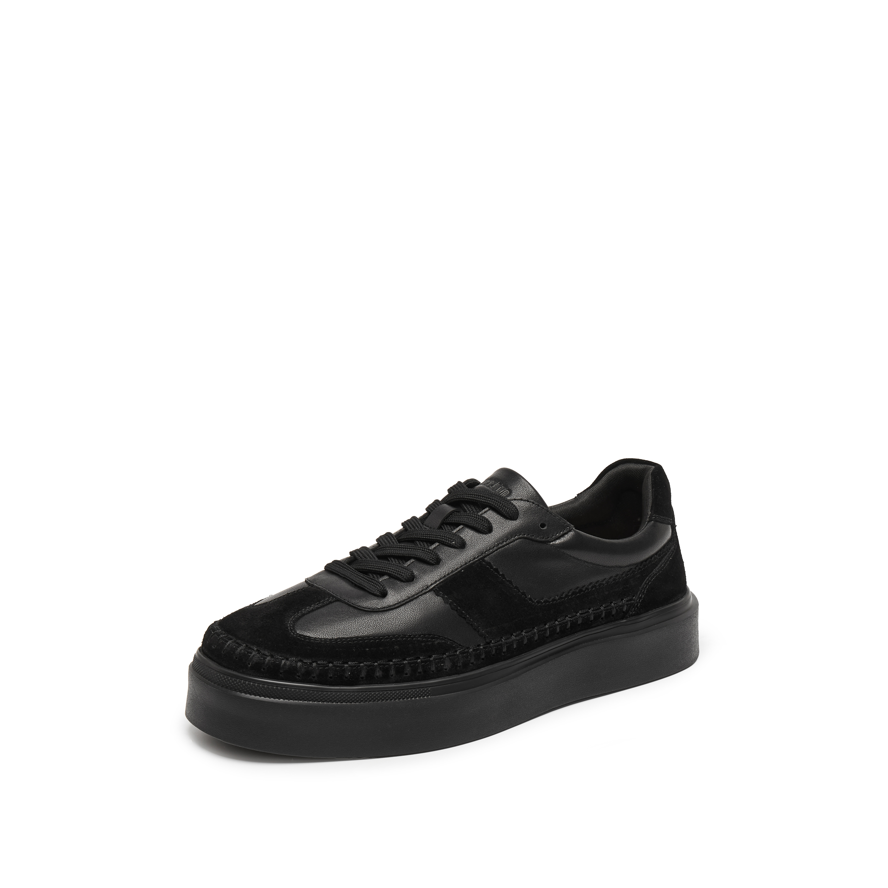 思加图2025秋季新款灰白格德训鞋阿甘鞋厚底运动休闲鞋男H2861CM5