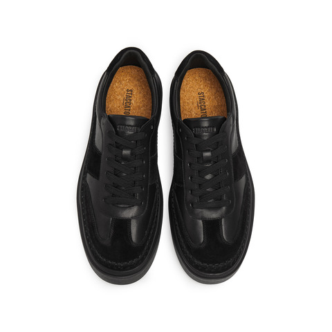 思加图2025秋季新款灰白格德训鞋阿甘鞋厚底运动休闲鞋男H2861CM5