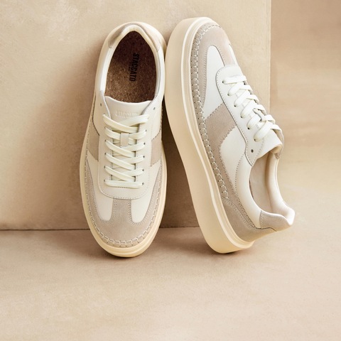 思加图2025秋季新款灰白格德训鞋阿甘鞋厚底运动休闲鞋男H2861CM5