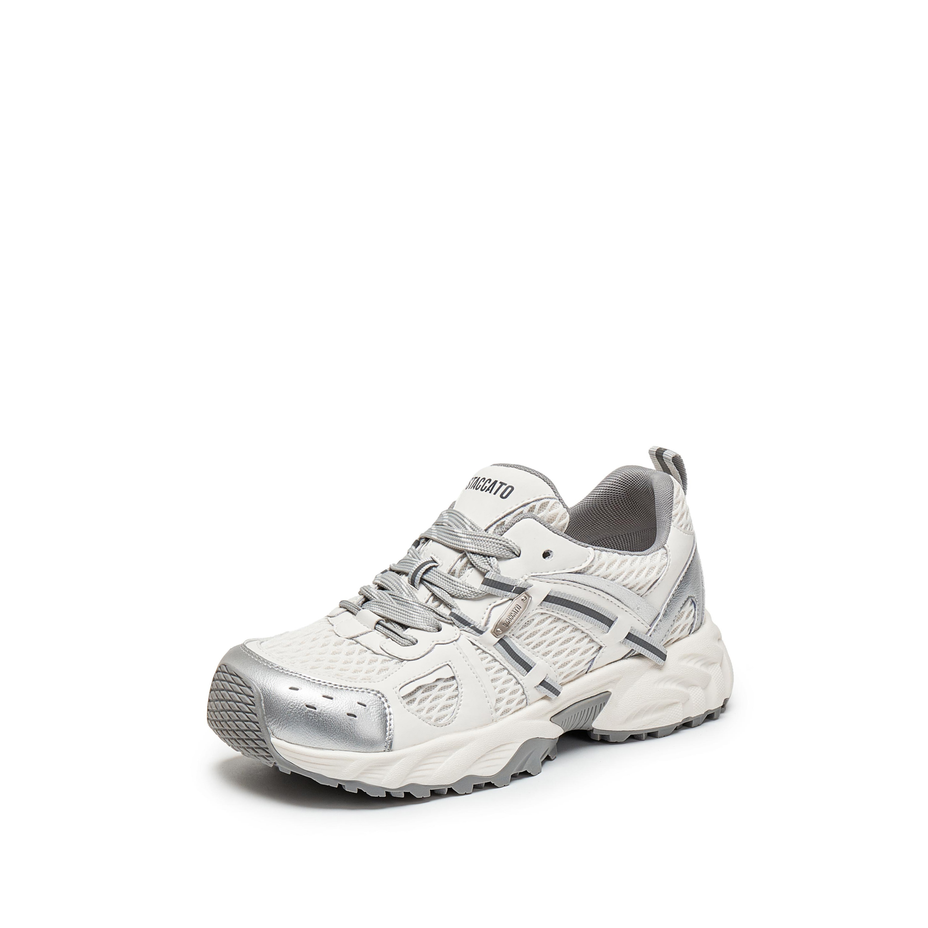 思加图2025秋季新款百搭运动休闲鞋老爹鞋厚底增高透气女J5917CM5