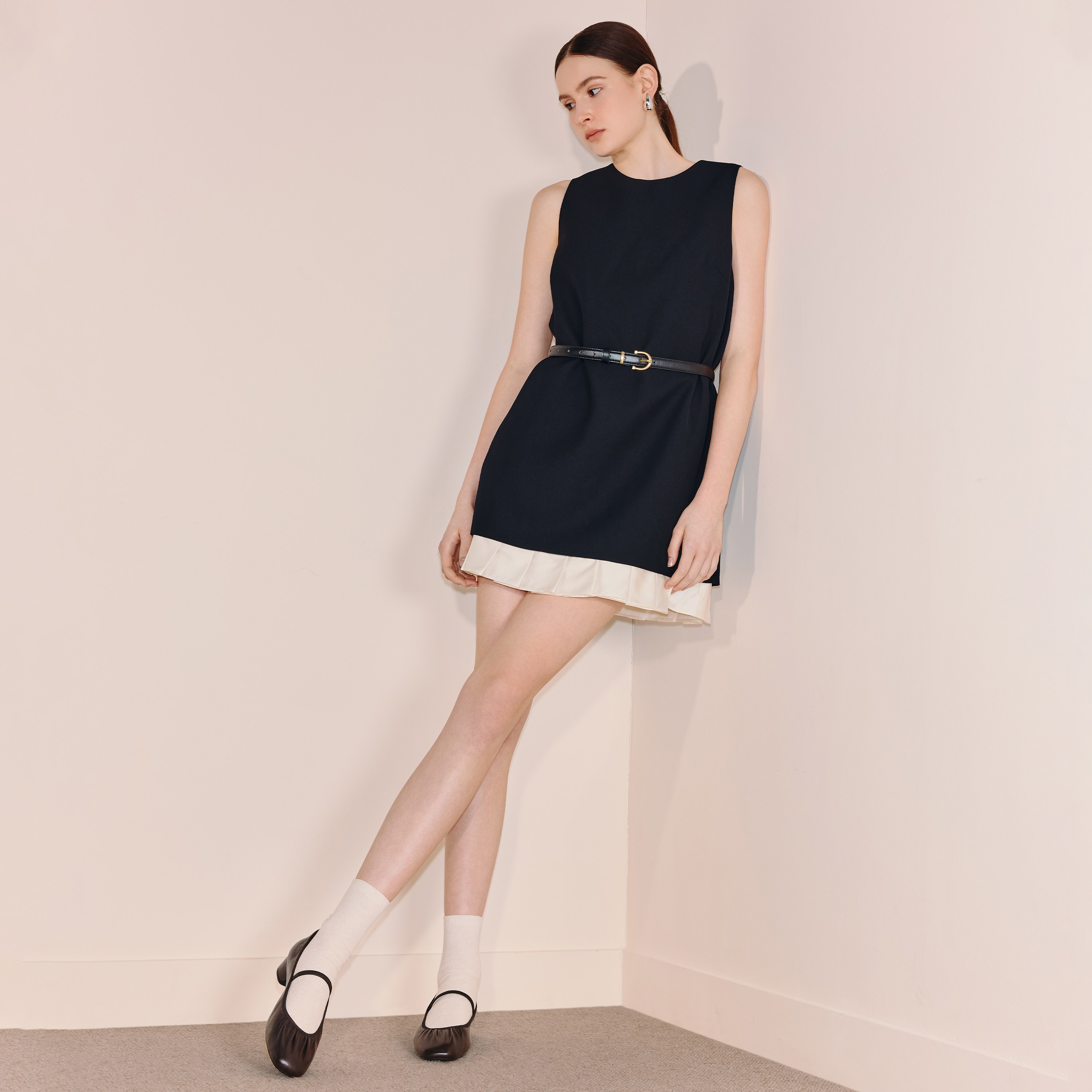 思加图2025秋季新款东京诗集法式玛丽珍鞋粗跟浅口单鞋女鞋EGS05CQ5