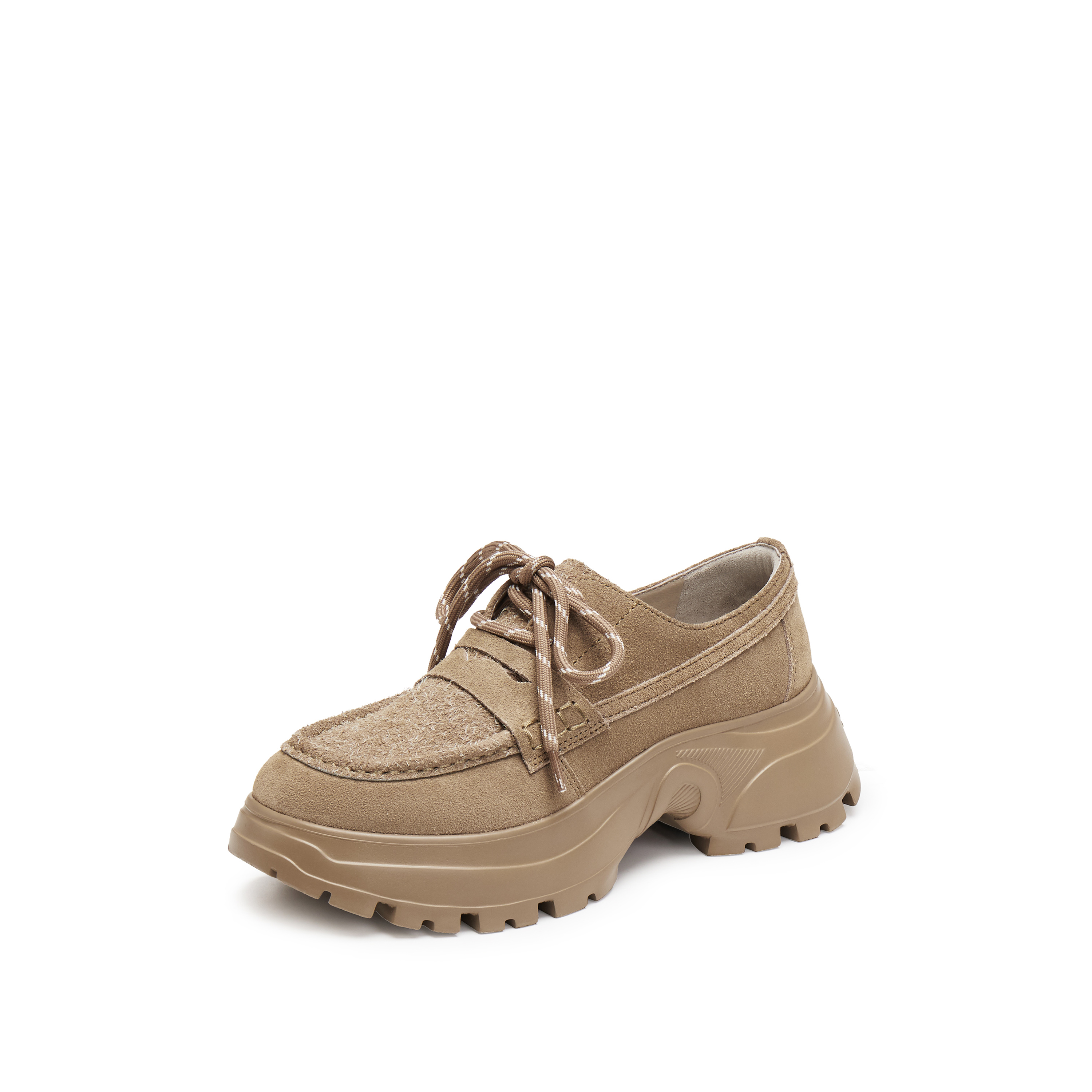 思加图2025秋季新款复古运动休闲鞋厚底增高深口鞋女单鞋EFU43CM5