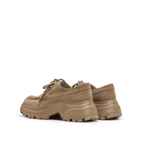 思加图2025秋季新款复古运动休闲鞋厚底增高深口鞋女单鞋EFU43CM5