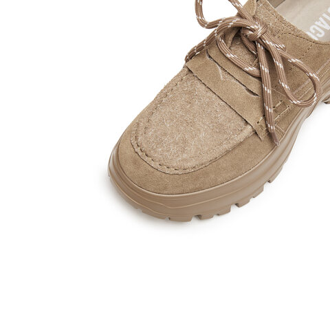 思加图2025秋季新款复古运动休闲鞋厚底增高深口鞋女单鞋EFU43CM5