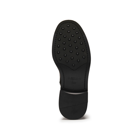 思加图2025冬季新款气质时装靴短靴粗跟黑色靴子通勤女靴EAJ47DD5