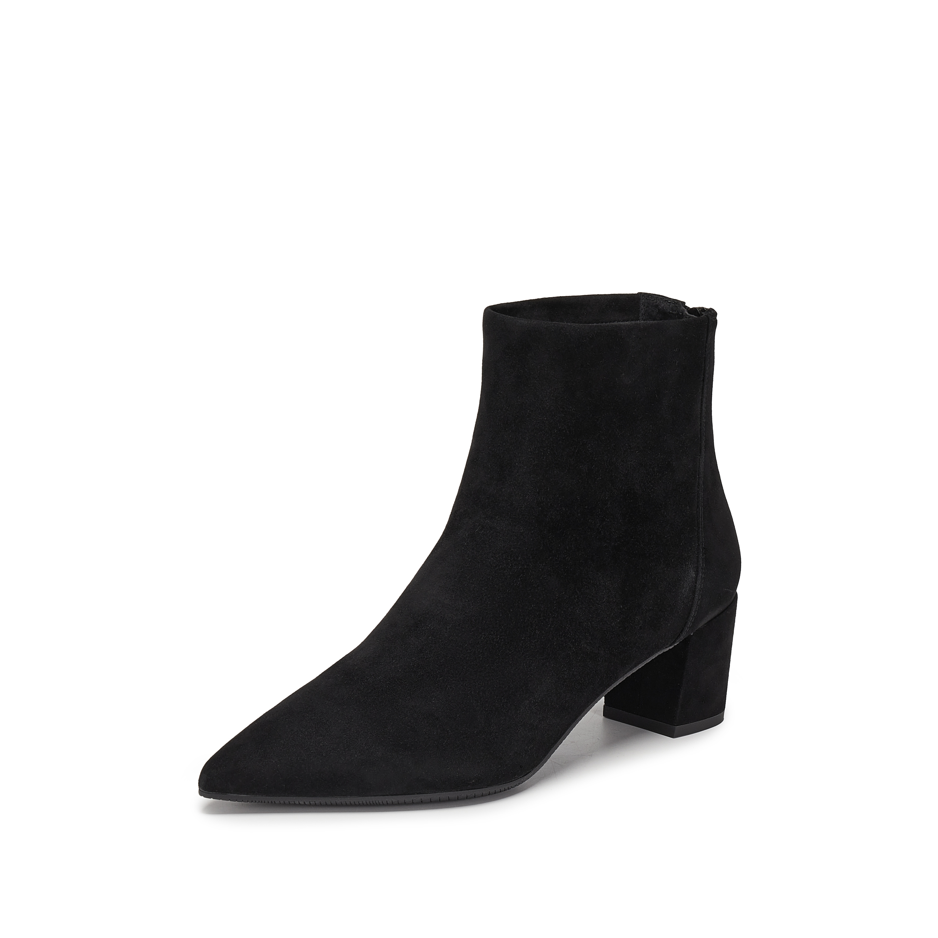 思加图2025冬季新款气质通勤奶油靴时装靴短靴粗跟女皮靴9S006DD5