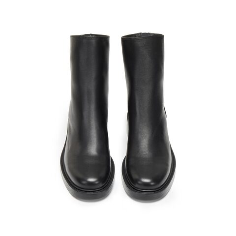 思加图2025冬季新款复古中靴瘦瘦靴时装靴粗跟通勤女靴子Z1604DZ5