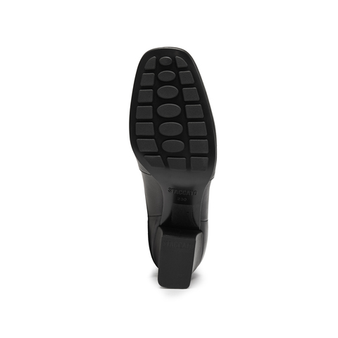 思加图2025冬季新款奶油靴短靴时装靴粗跟气质通勤女皮靴EIA02DD5