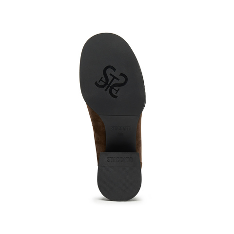 思加图2025秋季新款英伦风乐福鞋粗跟增高小皮鞋单鞋女皮鞋EGY02CA5