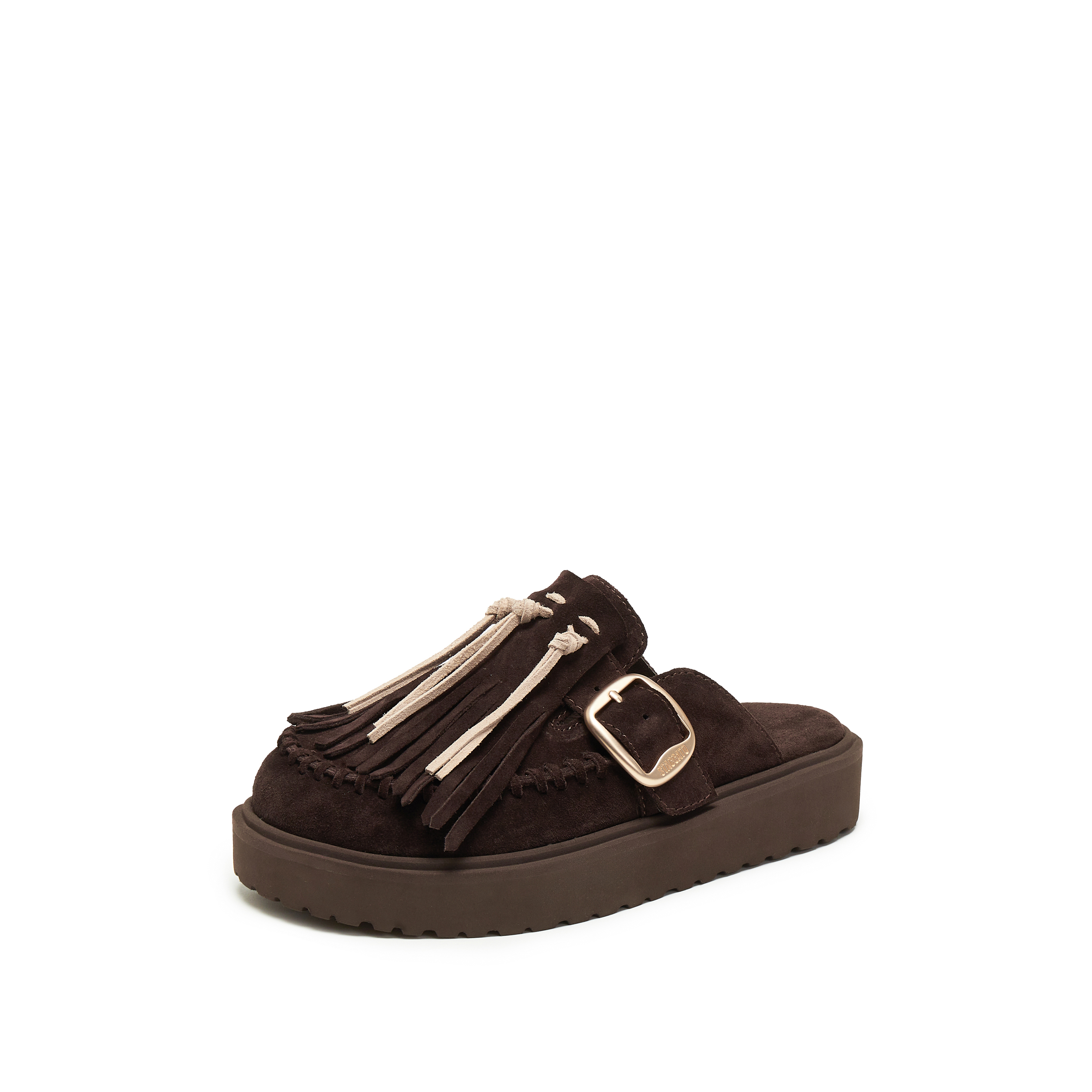 思加图2025秋季新款复古勃肯鞋一字拖厚底增高凉拖鞋女鞋F2510CH5