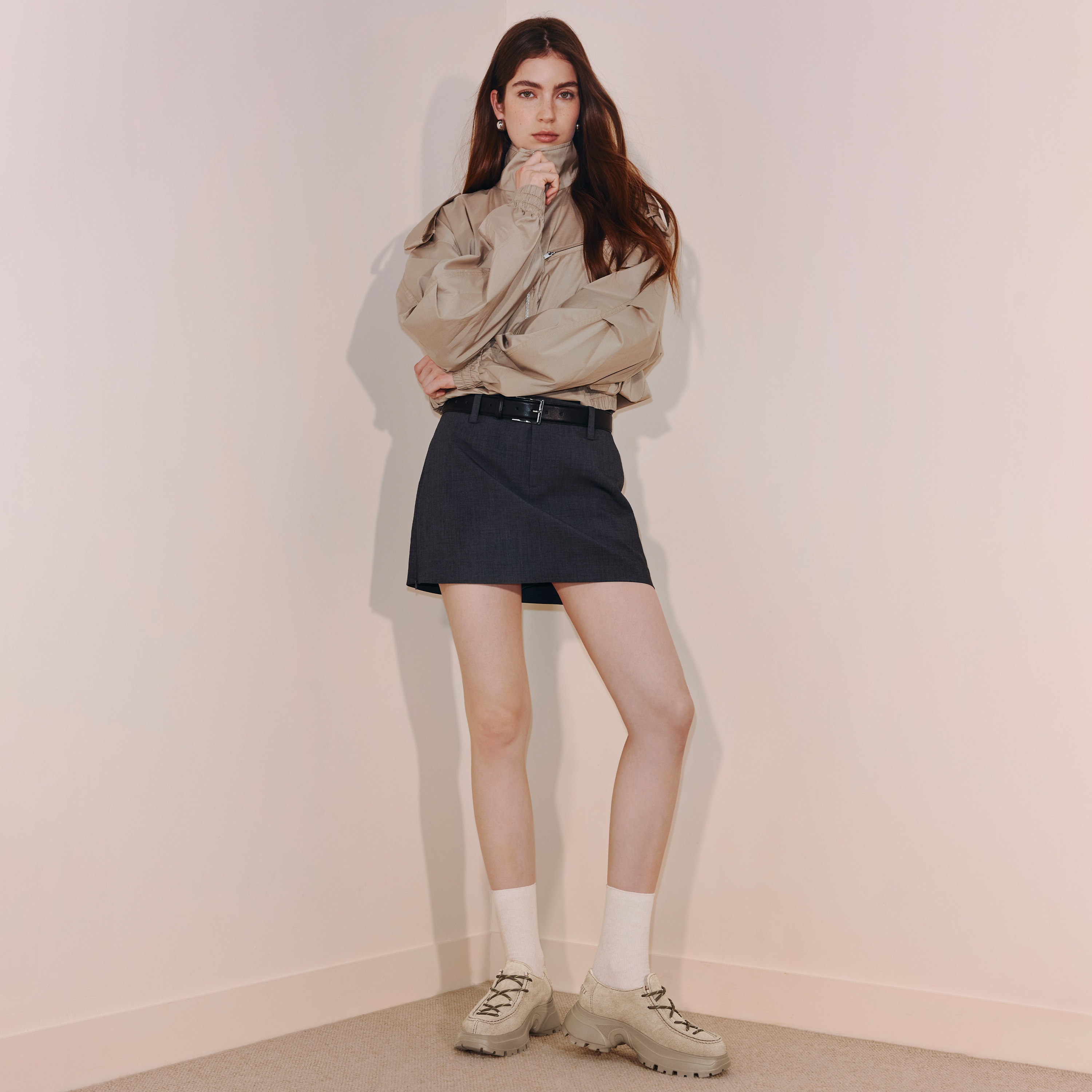 思加图2025秋季新款海豚奇境复古袋鼠鞋厚底增高单鞋女鞋EFU44CM5