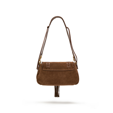 思加图2025冬季新款游牧包斜挎包流苏包单肩包复古背提包X8340DX5