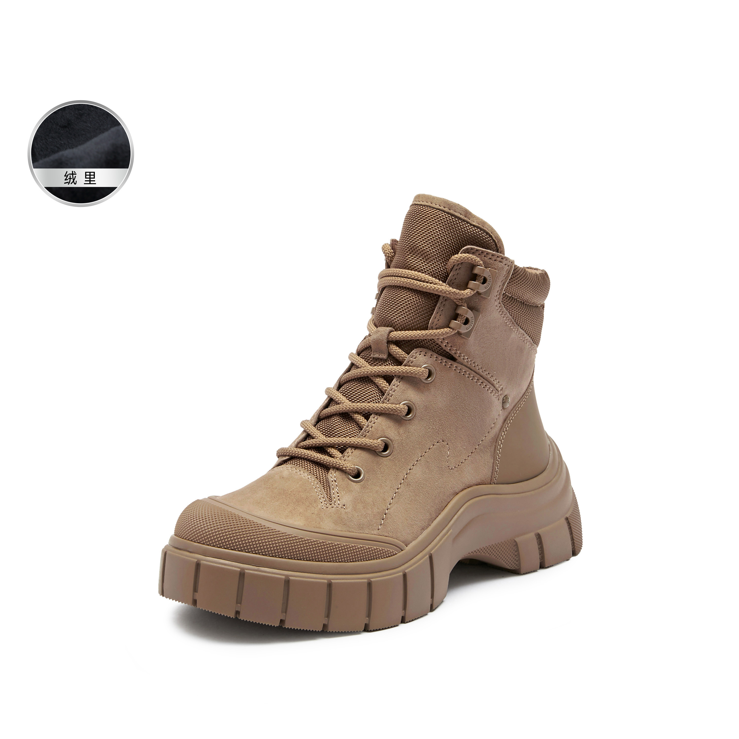 思加图2025冬季新款火星电音工装靴马丁靴短靴厚底时装靴女靴ESE02DD5