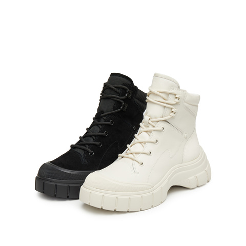 思加图2025冬季新款火星电音工装靴马丁靴短靴厚底时装靴女靴ESE02DD5