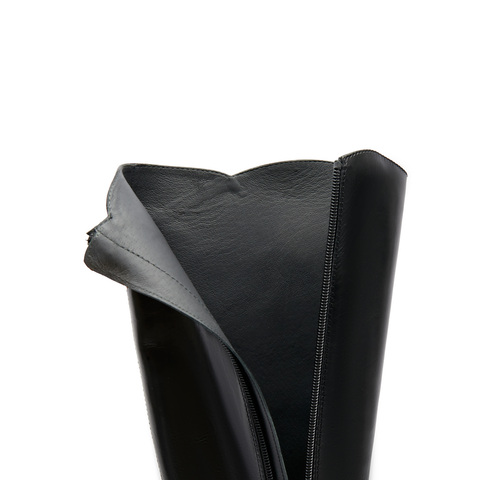 思加图2025冬季新款骑士乐章长筒靴及膝靴粗跟骑士靴女靴EC326DG5