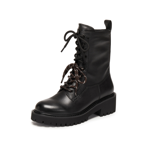 思加图2025冬季新款灵魂乐手马丁靴中筒靴厚底时装鞋女靴EGB51DZ5