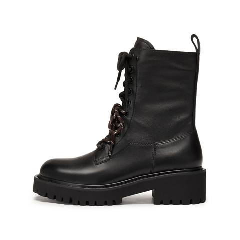 思加图2025冬季新款灵魂乐手马丁靴中筒靴厚底时装鞋女靴EGB51DZ5