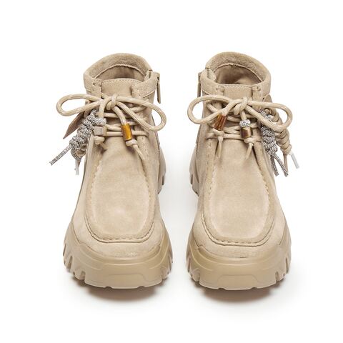 思加图2025冬季新款沙丘电音运动靴短靴厚底增高时装靴女EIX02DD5