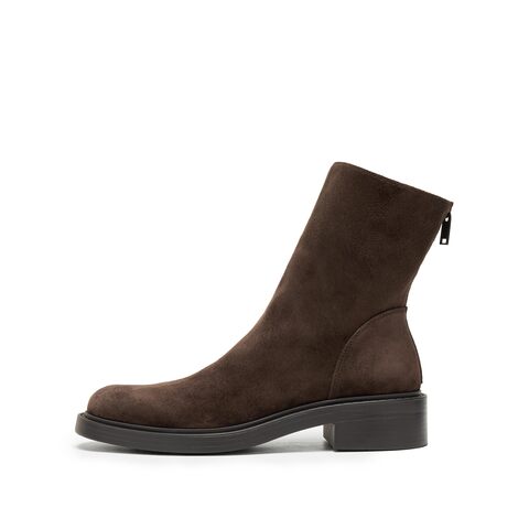 思加图2025冬季新款复古中靴瘦瘦靴时装靴粗跟通勤女靴子Z1604DZ5