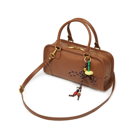 思加图2025秋季新款通勤波士顿包手提包大容量单肩背提包X8281CX5