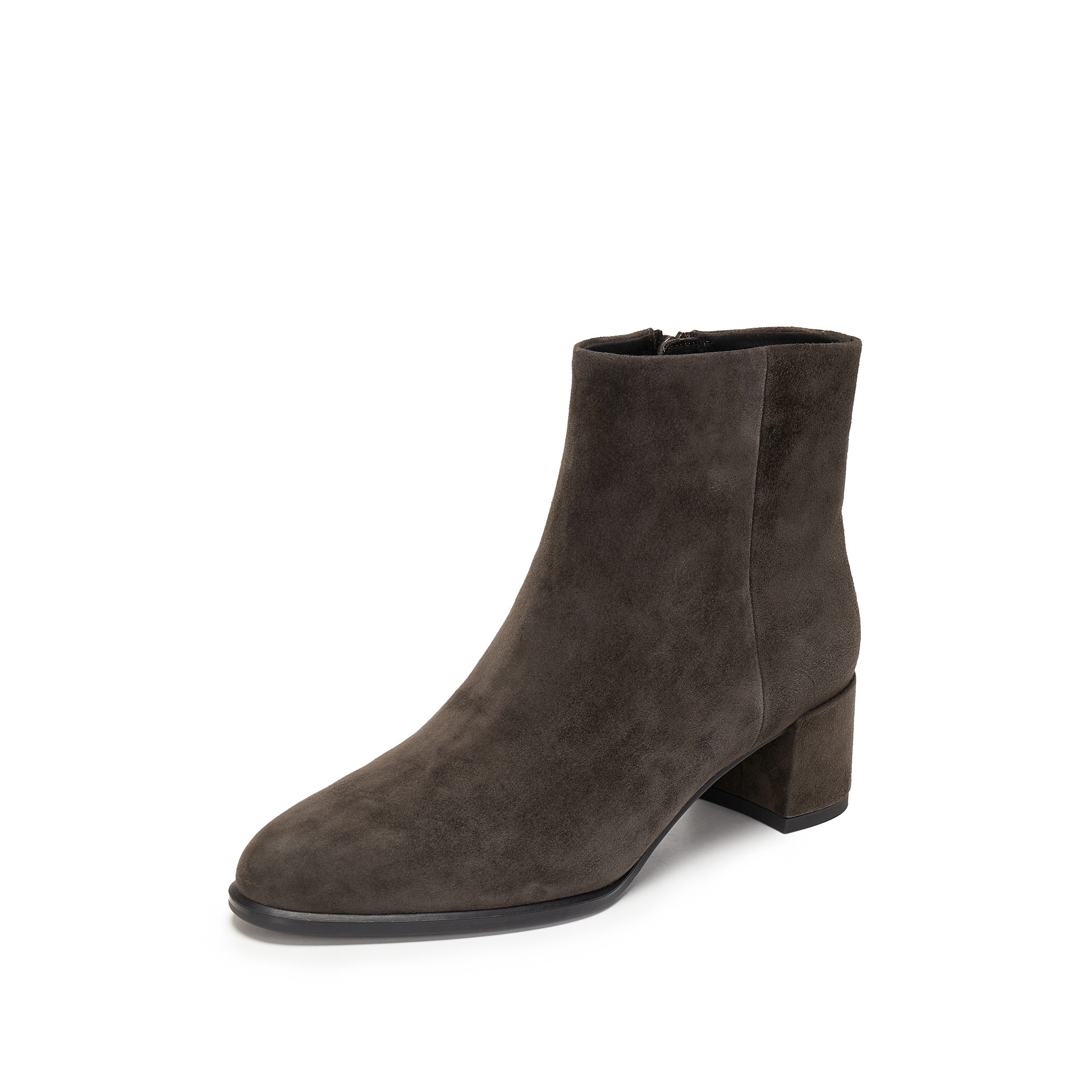 思加图2025冬季新款雾都恋人时装靴粗跟短靴气质通勤女靴EH701DD5