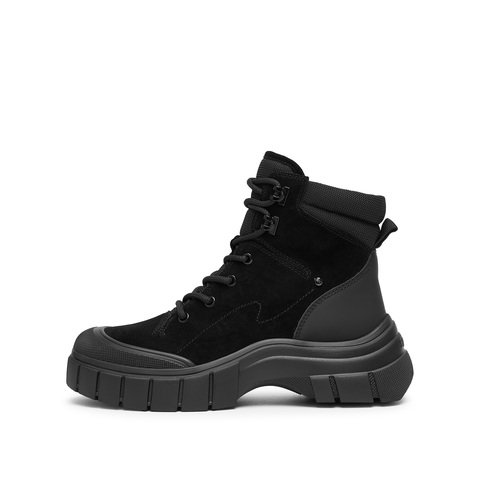 思加图2025冬季新款火星电音工装靴马丁靴短靴厚底时装靴女靴ESE02DD5