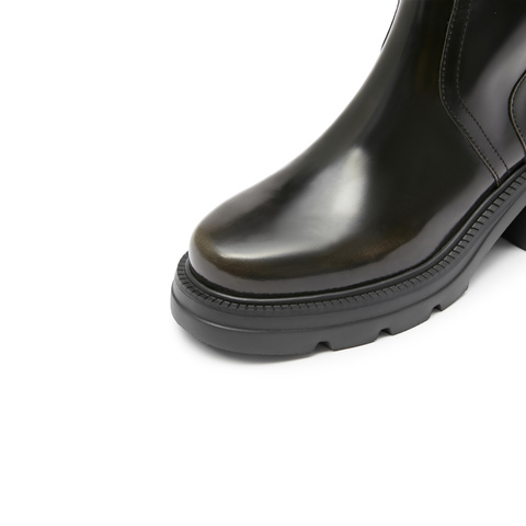 思加图2025冬季新款马鞍靴骑士靴机车靴长靴高筒靴女靴子EEZ19DG5