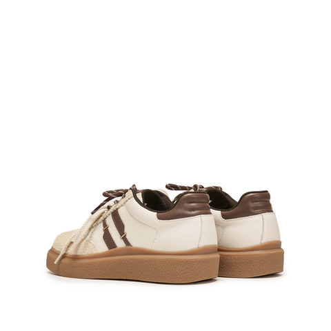 思加图2025冬季新款复古德训鞋运动休闲鞋厚底增高女鞋子S8375CM5