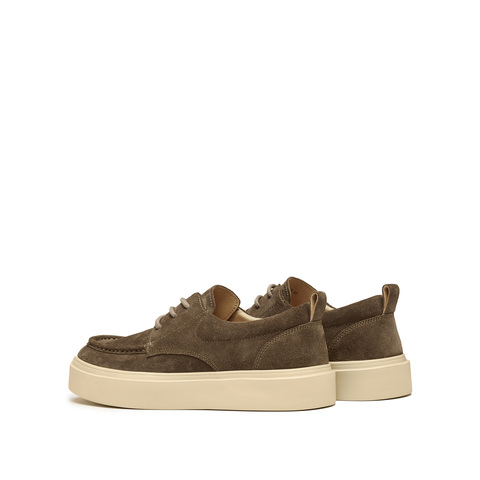 思加图2025秋季新款复古时尚板鞋厚底休闲鞋系带男单鞋H2821CM5