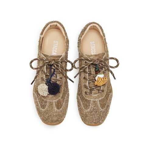 思加图2025秋季新款复古德训鞋运动休闲鞋百搭轻便女鞋子S0161CM5