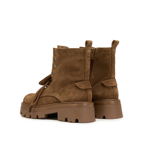 思加图2025冬季新款胡椒乐队马丁靴中靴厚底时装靴女靴皮EIW04DZ5