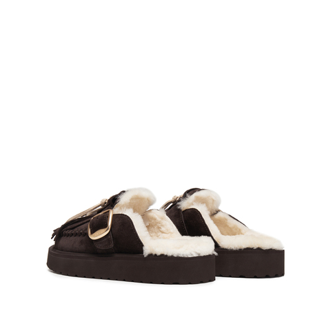 思加图2025秋季新款复古勃肯鞋一字拖厚底增高凉拖鞋女鞋F2510CH5