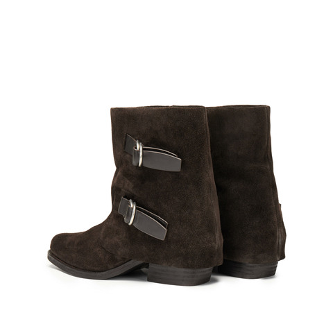 思加图2025冬季新款复古西部靴牛仔靴中靴时装靴通勤女靴H2556DZ5