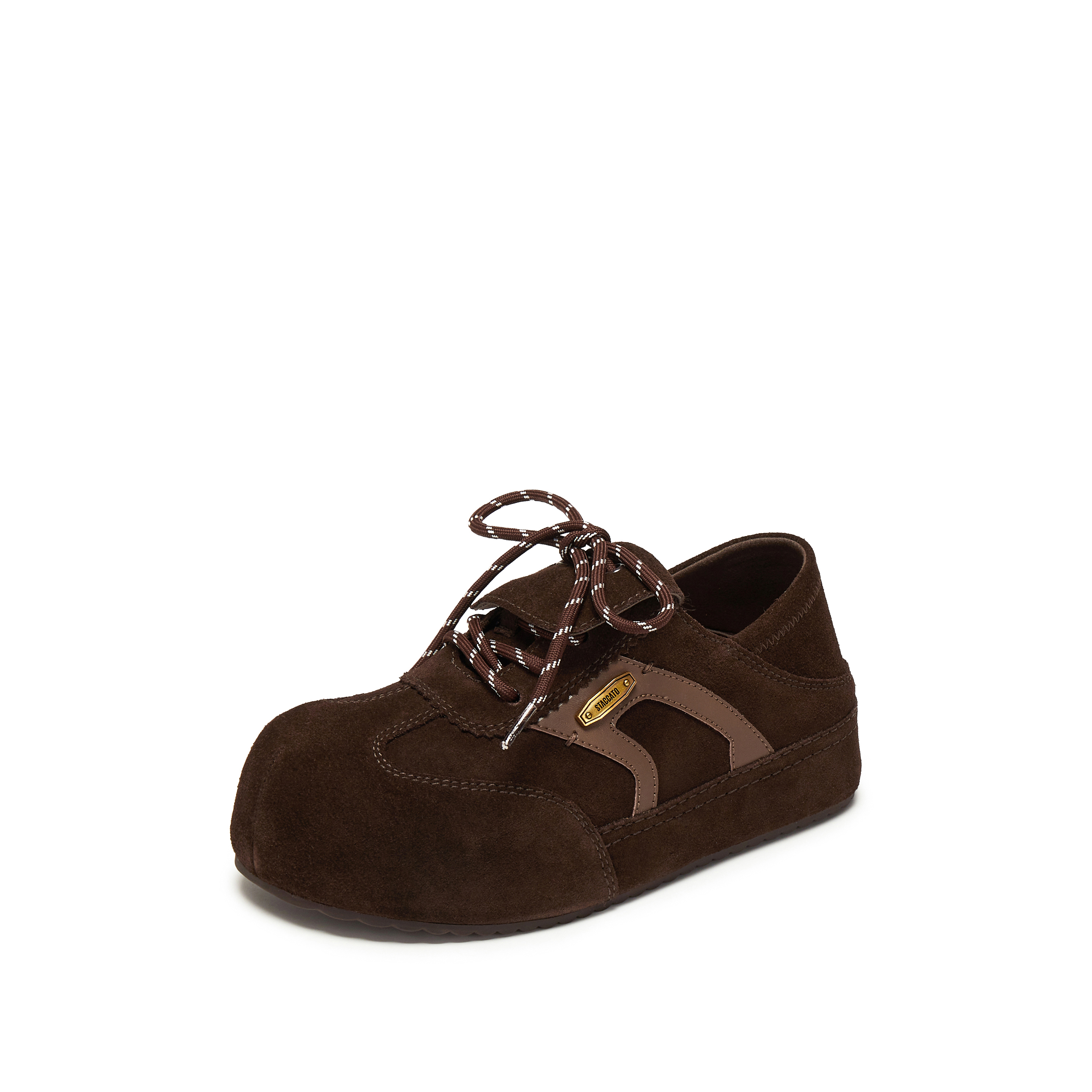 思加图2025秋季新款复古勃肯鞋丑萌大头鞋厚底增高女单鞋S1145CM5