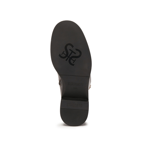 思加图2025冬季新款蝴蝶骑士长靴高筒靴骑士靴粗跟女靴EIF04DG5