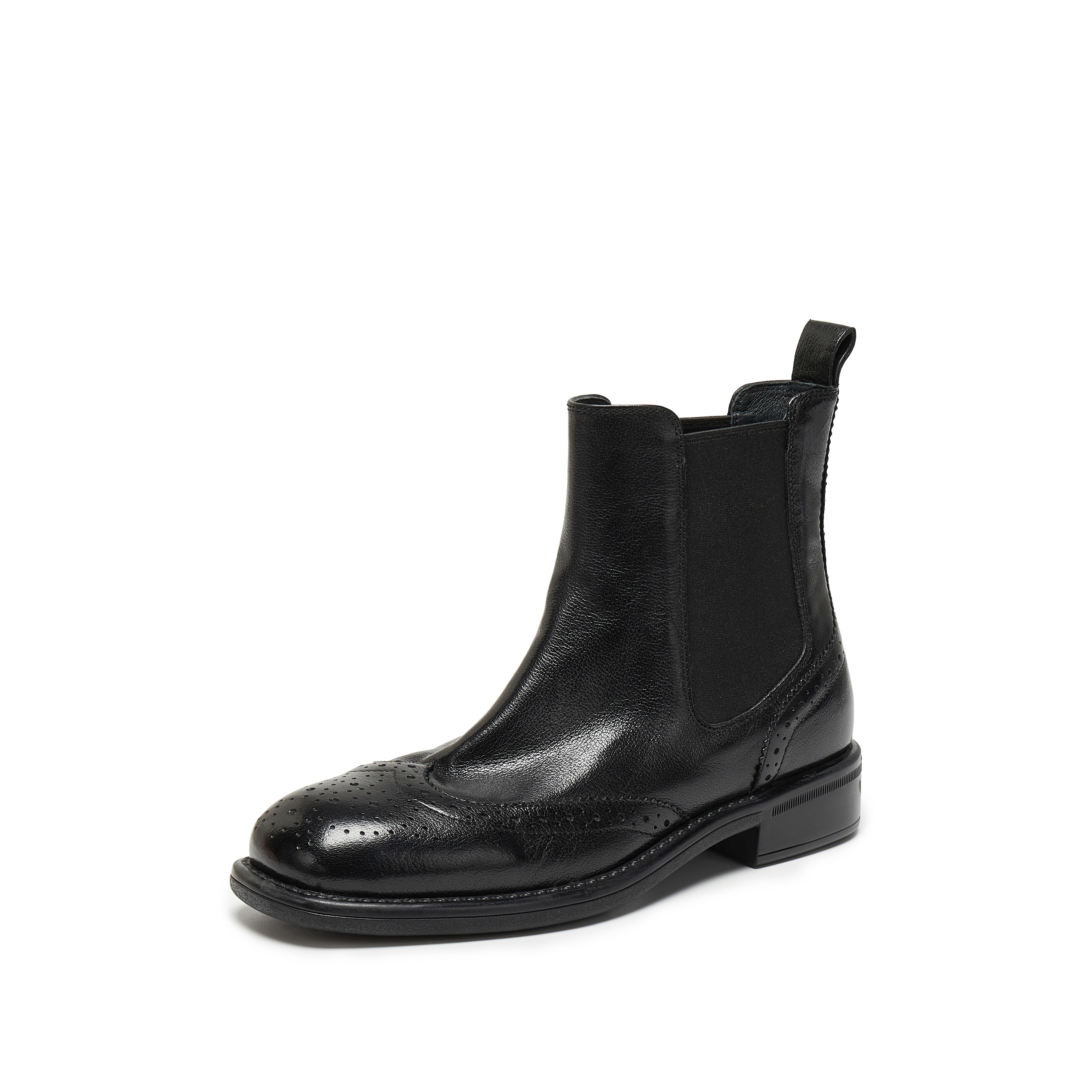 思加图2025冬季新款海伦小姐切尔西靴短靴时装靴复古女靴J8020DD5