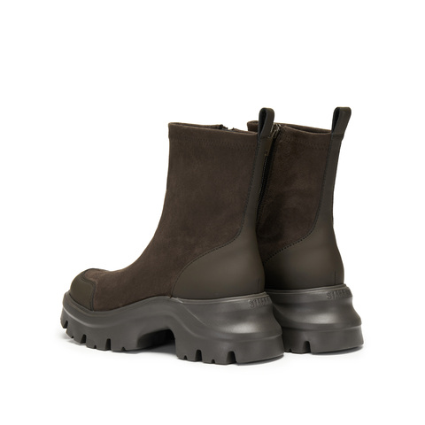 思加图2025冬季新款弹力靴中靴时装靴厚底增高运动靴女靴EJA04DZ5