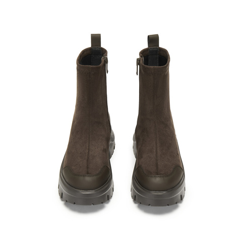 思加图2025冬季新款弹力靴中靴时装靴厚底增高运动靴女靴EJA04DZ5