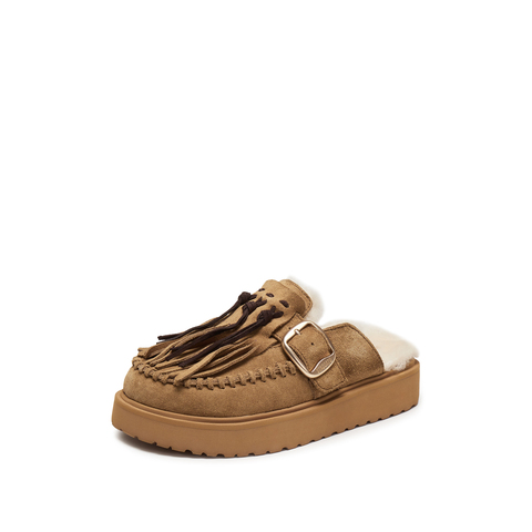 思加图2025秋季新款复古勃肯鞋一字拖厚底增高凉拖鞋女鞋F2510CH5