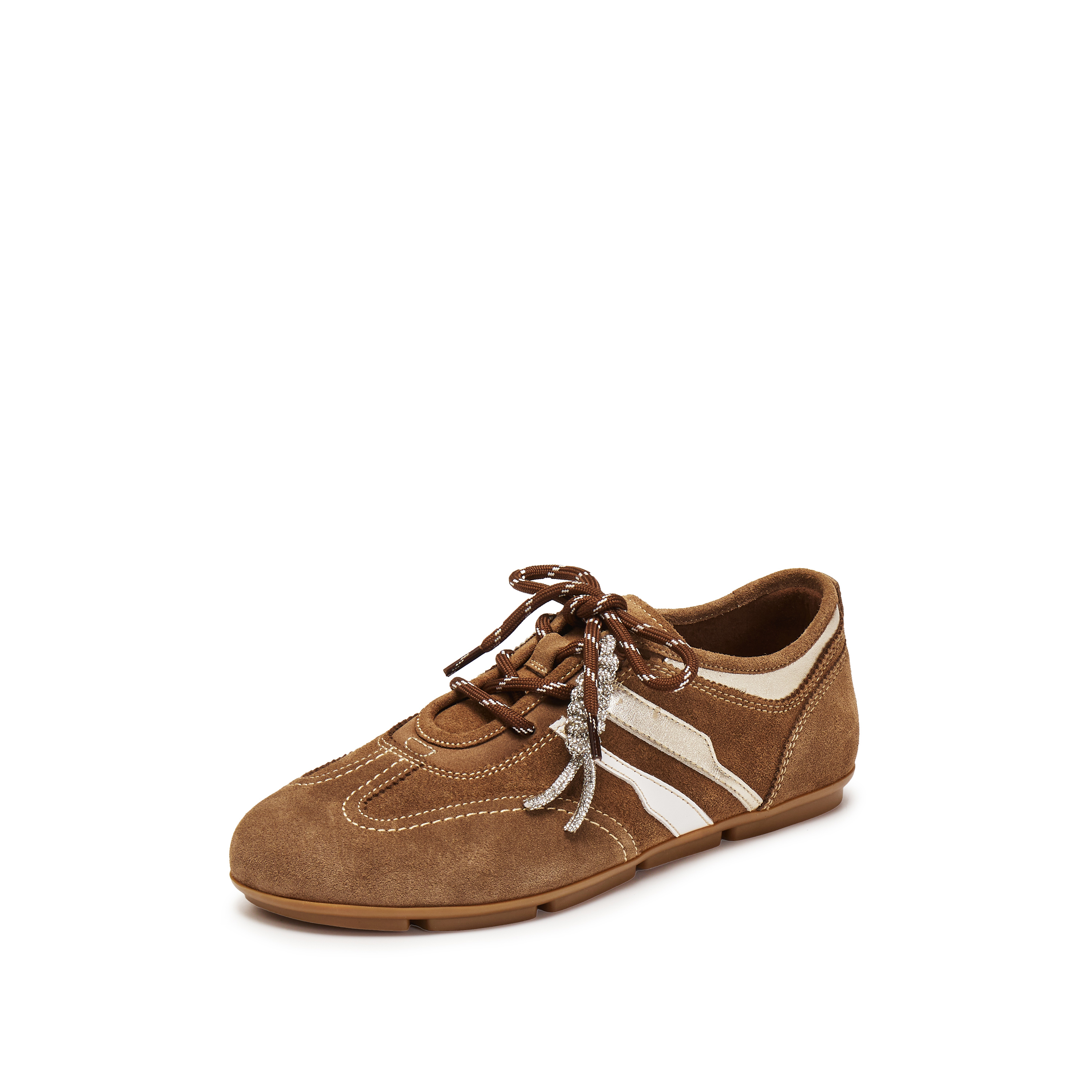 思加图2025秋季新款小琴键复古德训鞋阿甘鞋平底鞋休闲鞋女鞋EG701CM5