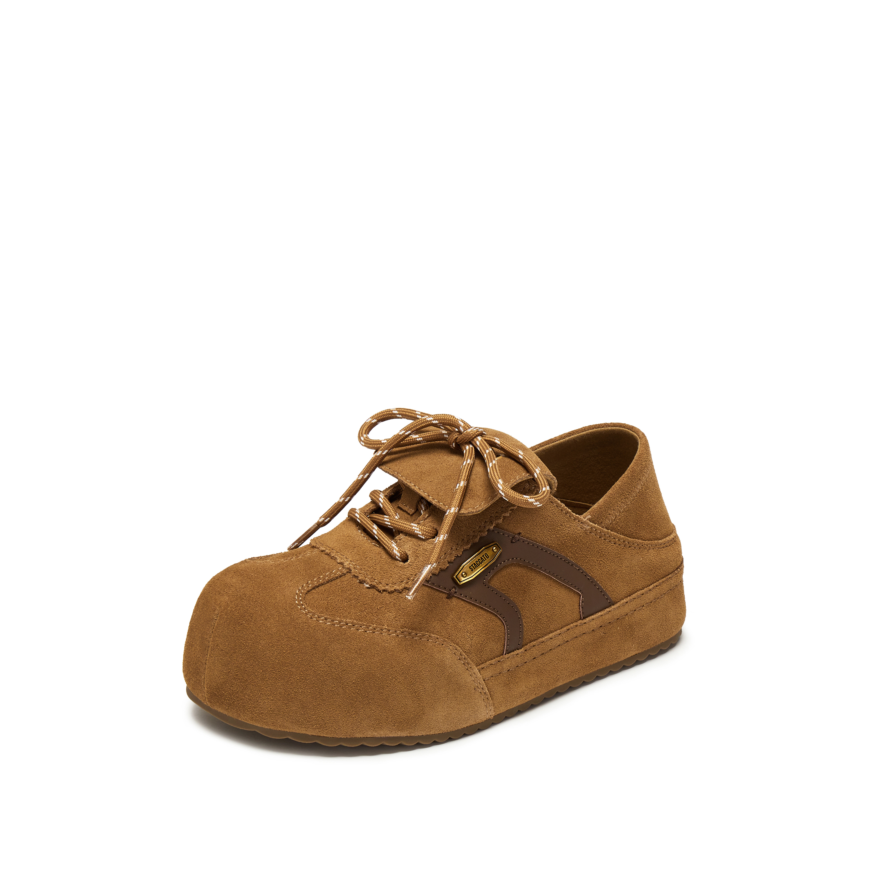 思加图2025秋季新款复古勃肯鞋丑萌大头鞋厚底增高女单鞋S1145CM5