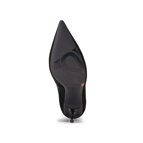 思加图2025冬季新款气质通勤时装靴中靴高跟鞋细跟女靴子H8058DD5