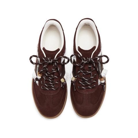 思加图2025秋季新款百搭复古德训鞋阿甘鞋运动休闲鞋女鞋EE932CM5